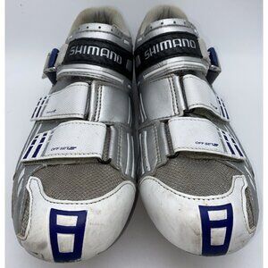 Shimano SH-R085 Men's Road Cycling Bicycle Shoes Silver White 44 EUR 9.7 US